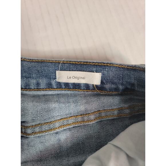 Frame Jeans Womens SZ 27 Le Original Straight High Rise Button Fly Distressed - Picture 6 of 10